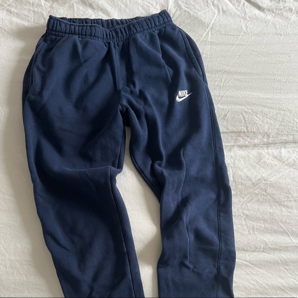 Nike Navy Fleece Sportswear Club Lounge Pants